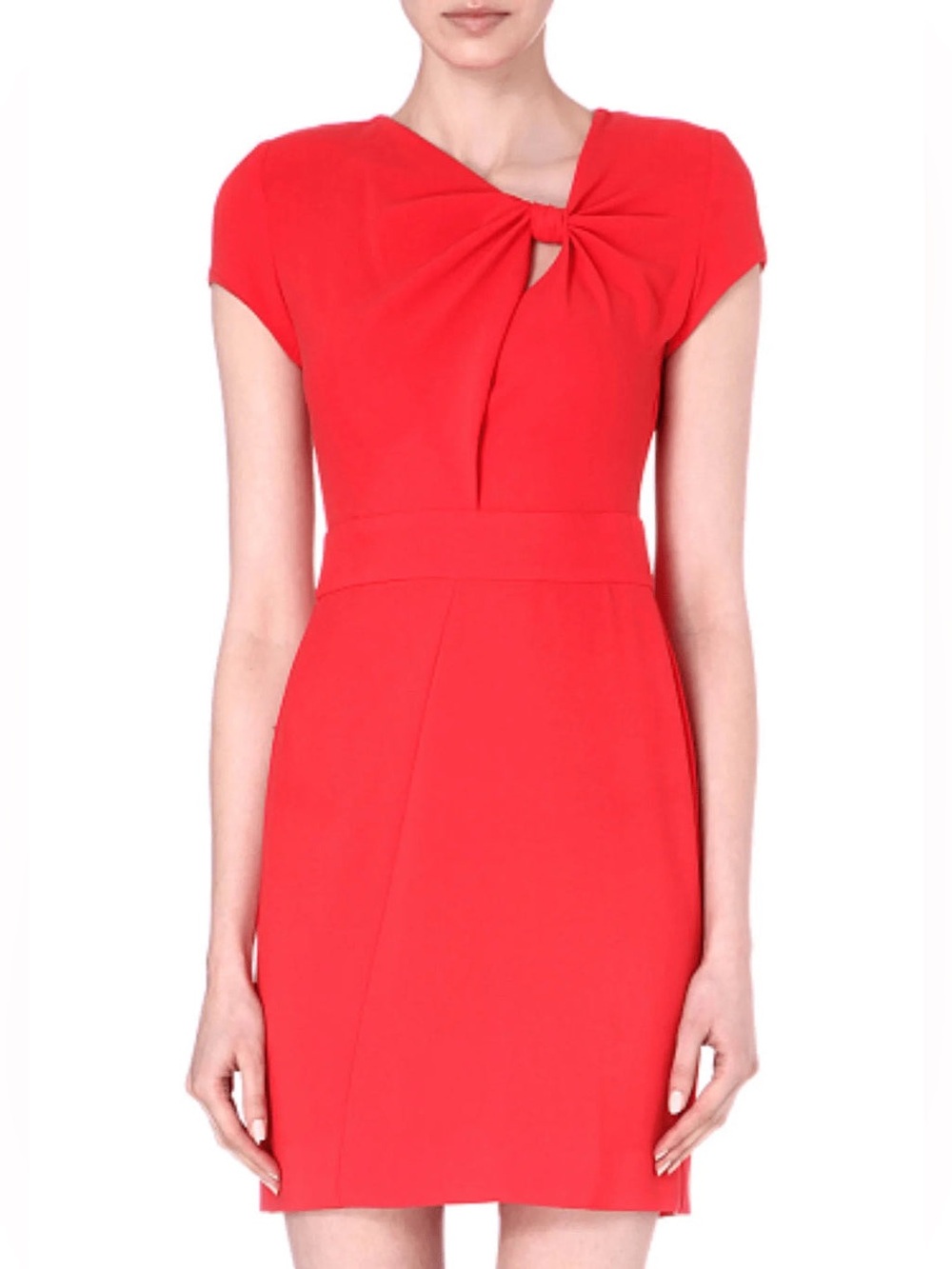 Maje ASO Knotted Shift Dress Pinkish/Red 36